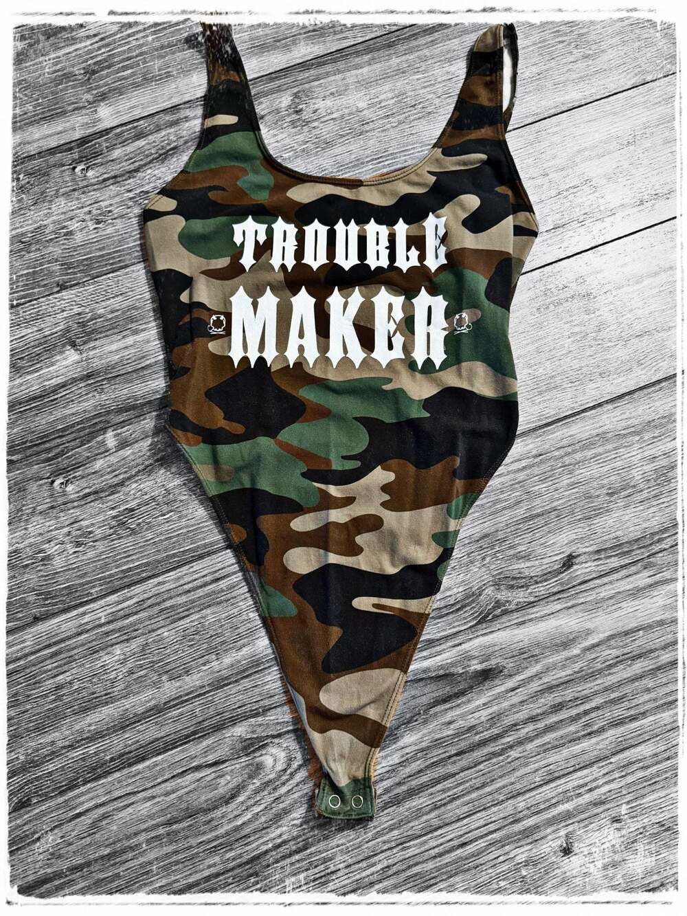 The Drive Clothing DDD Troublemaker Camo Bodysuit